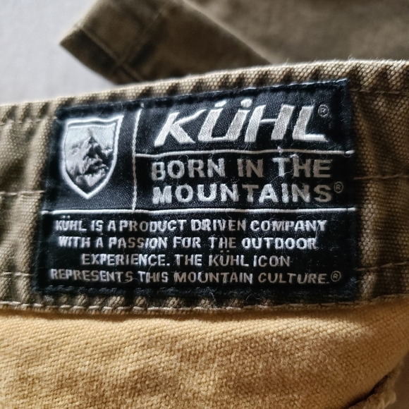 Kuhl Out Kast Jean Pants size 16S Brown Stretch Canvas Patina Dye Hiking - Picture 3 of 13